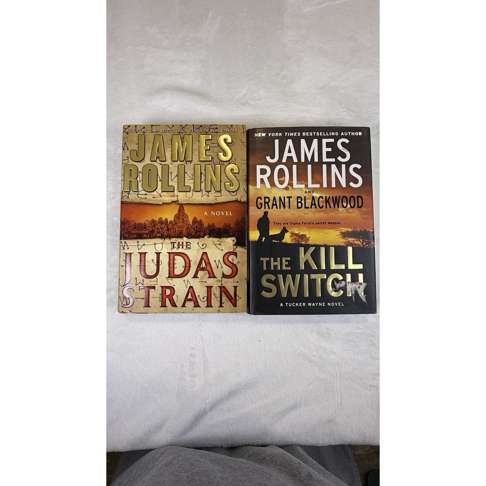 James Rollins The Judas Strain & The Kill Switch HC First Edition Book Lot